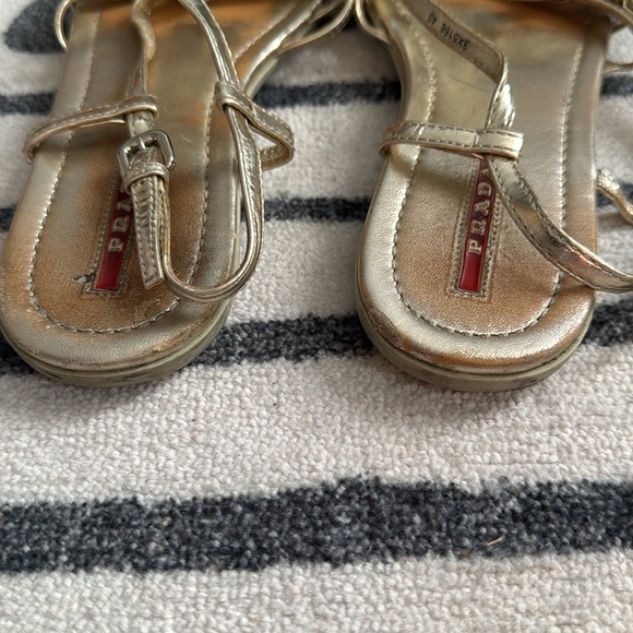 Prada Gold Sandals - Picture 6 of 6